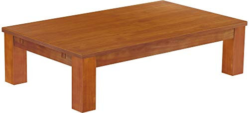 B.R.A.S.I.L.-Möbel Brasilmöbel Couchtisch Rio Classico 150x90 cm Kirschbaum Wohnzimmertisch Holz Tisch Pinie Massivholz Stubentisch Beistelltisch Echtholz Größe und Farbe wählbar