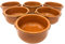 NAMAI Set 6 Tegami Terracotta, Tegamini in Terracotta da Forno con Due Manici, Ciotole in Terracotta Misura 14 CM di Diametro e 6,5 CM di Altezza, Artigianale, Marroncino