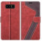 MOBESV Hülle für Samsung Galaxy Note 8 Handyhülle, Lederhülle mit Kartenfach, Klapphülle mit Ständer, Flip Case Handytasche Schutzhülle, Rot