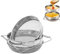 Filtro per miele, doppio filtro per miele in acciaio inox con supporto stabile, attrezzatura per apicoltura, salsa di frutta/filtro per polvere