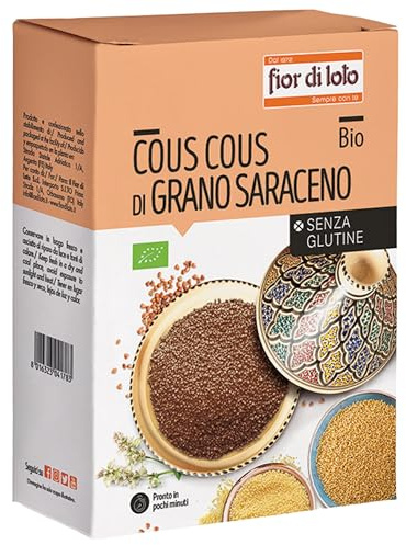 Fior di Loto Cous Cous Grano Saraceno - Cous Cous Senza Glutine - Naturale e Biologico - 500 g