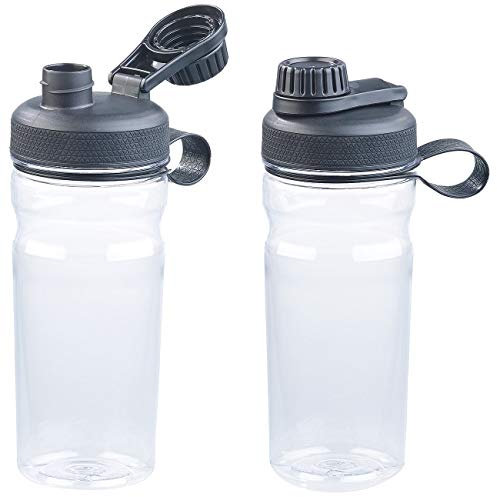 Speeron Outdoorflaschen: 2er-Set BPA-freie Sport-Trinkflaschen, 700 ml, auslaufsicher (Sport Getränkeflaschen, Radfahren-Wasserflaschen, Getränkehalter)