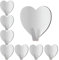 20 Pcs Adhesive Heart Hooks Wall Hooks Hangers Heavy Duty Waterproof Stainless Steel Sticky Hanger Hook for Hanging Bathroom Kitchen Robe Coat Towel Kitchen Utensils Keys Bags Tools