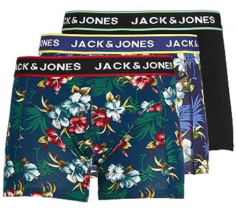 JACK & JONES Homme Boxershorts Caleçons, Noir, S EU