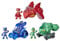 PJ Masks F2119 3-in-1-Jet, Vorschulspielzeug, Set mit 3 Fahrzeugen und 3 Action-Figuren für Kinder ab 3 Jahren, Multi