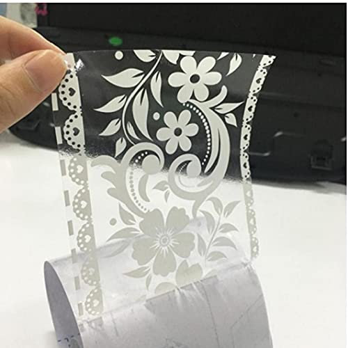 Onsinic Border Stick Fiore del Merletto Wallpaper Specchio Autoadesivi di Vetro Nastro in PVC Adesivo Autoadesivi della Finestra Specchio del Nastro della Decorazione della Casa 10cm * 10m