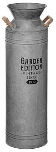 Atmosphera Créateur d'intérieur - Pot à Lait Déco Vintage Zinc 61cm Gris