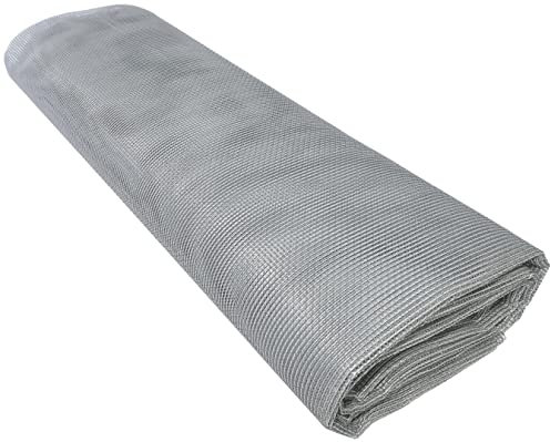 AERZETIX - C54693 - Rete maglia di protezione contro zanzare/mosche/insetti/vespe/api 100x240cm - zanzariera a rete per finestre in fibra di vetro - colore grigio