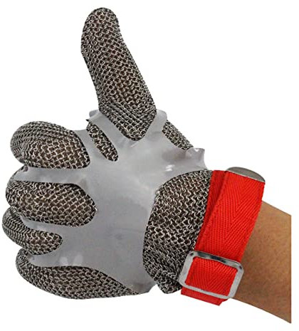 Schnittfeste Handschuhe Schnittfeste Arbeitshandschuhe, Schutzklasse 9 Schnittfeste Schutzhandschuhe, Für Küchen-Metzger-Sicherheitswerkzeuge (Size : 2pcs/XL)