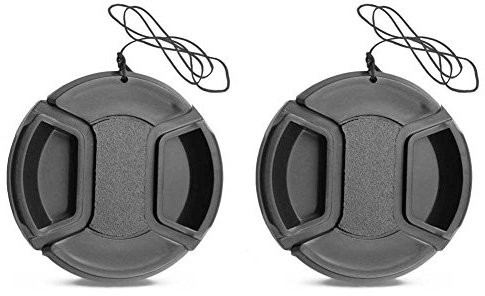 Z50 Lot de 2 bouchons d'objectif (46 mm) compatibles avec Nikon Z50 avec NIKKOR Z DX 16-50 mm, compatible avec Lumix G Vario 14-42 mm PZ 45-175 mm