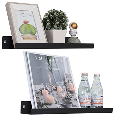 Vencipo Wandregal für Bücherregal Kinderzimmer, Regal Metall für Organizer Küche Gewürzregal, Wand Dekoration für Badregal Metall, Deko Wohnzimmer, Aufbewahrungs Badezimmer.(Dunkelblau)