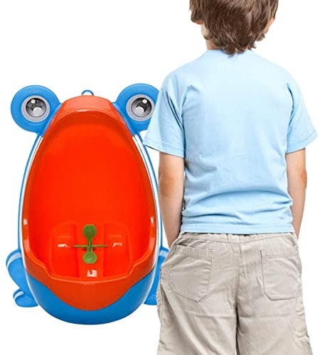 Keptfeet Garçon Urinoir | Urinoir pour Tout-Petits | Dessin animé Design garçon Toilette Mignon Grenouille Debout Formation Pot pour entraîneur Pipi avec Cible visée drôle