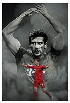 ZHONGZ Leon Goretzka Sportposter Sternkunst 1 Leinwandposter Wandkunst Dekor Druck Bild Gemälde für Wohnzimmer Schlafzimmer Dekoration Rahmen: 30 x 45 cm