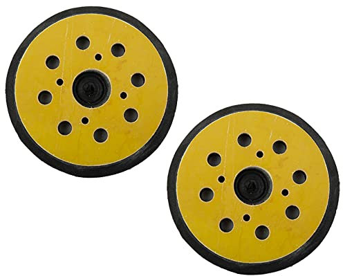 2 almohadillas de disco de lijado de 125 mm, 5 pulgadas, 8 agujeros, almohadilla de repuesto de lijadora orbital de gancho y bucle compatible con 151281-08 DW4388