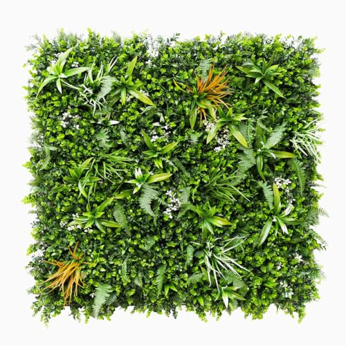 SYNTHAIETIK Mur Végétal Artificiel Savane - Décoration Intérieure & Extérieure - Haute Qualité - Résistant UV et Intempéries - Prix au m