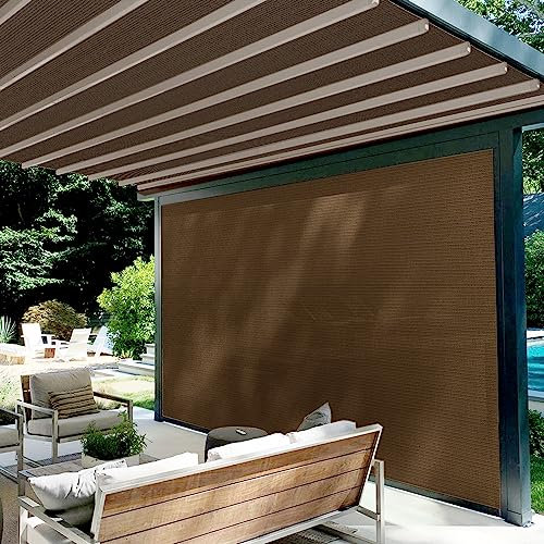 Goleray Tessuto parasole per pergolato, 2,3 x 3,5 m, telo parasole 95% UV Block (marrone)