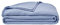 ESSIX Plaid uni en Gaze de Coton, Jazzy, 130x170cm, Bleu