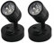 Etomvoop 12V LED-Spot-Leselampen, Wohnwagen-Innenbeleuchtung, EIN/AUS-Schalter, Nachtwandlampen für T4, T5, T6, Wohnmobil, Boot, Yartch, LKW (Schwarz-1-2Stück)