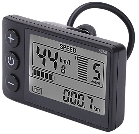 24V 36V 48V LCD-Display Elektrofahrrad. Elektrofahrrad S866 LCD-Display Messgerät 24V 36V 48V Bedienfeld mit Wasserdichtem Stecker