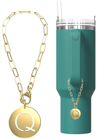 TMNovo Stanley Charms Premium Gift Box | Stanley Cup Charms For Handle | Gold Or Silver Letter Charm For Stanley Cups | Initial For Stanley Cup Charm | Water Bottle Charms Stanley Charm Tumbler