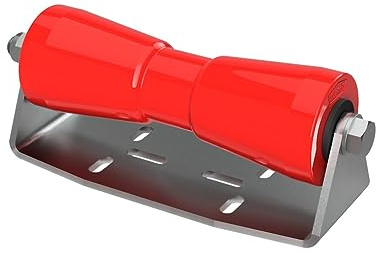 SUPROD Polyurethan Kielrolle mit Halter B Sliprolle Bootstrailer Sliphilfe verzinkt