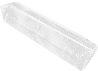 Tomotato Varitas de Cristal, Varitas de Cristales de Cuarzo Transparente, Torre de Cristal Puntiaguda Hexagonal, Piedra de Varita de Cristal Natural para Decoración de Meditación Regalos(6-7cm)