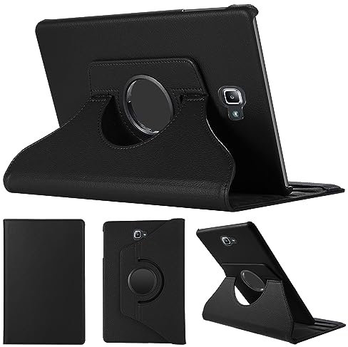 SWEIMEN Hülle Kompatibel mit Samsung Galaxy Tab A 10.1 2016 (SM-T580/T585/T587), PU Lederhülle 360° Drehbar Multi-Winkel Schutz Ständer Schutzhülle für Galaxy Tab A6 10.1