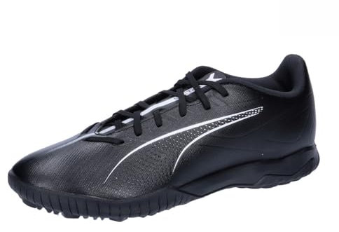 PUMA Unisex Ultra 5 Play TT Soccer Shoe, Black White, 13 UK
