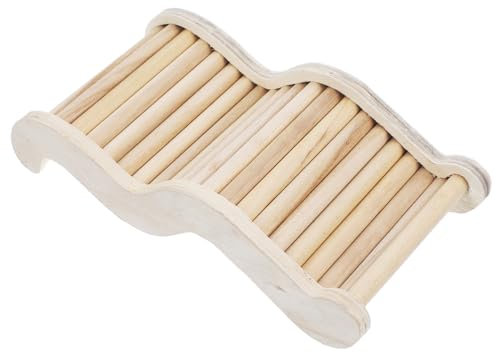 Angoily Lustige Leiter Für Haustiere Kletterturm Für Hamster Aus Holz Chinchilla-Leiter Spielzeug Rattenspielzeug Hamsterleiter Zufällige Farbe