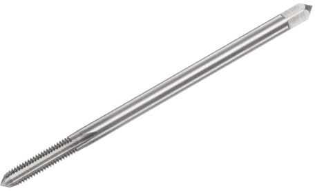 sourcing map Metrischer Gewindebohrer M6 x 1 H2 120 mm, extra lang, gerade Nut, Gewindebohrer, Gewindebohrer, Reparaturwerkzeug