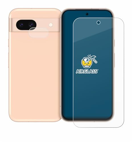 BROTECT Schutzglas für Google Pixel 8a | (Display+Kamera) Transparenter Displayschutz Made in Germany Schutzfolie Panzer Folie Glas 9H Einfache Montage Clear