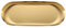 QEQSHQO 1 Unidad Bandeja de Servicio de Mesa Decorativa para postres, cosmética, joyería, Velas (23 x 9,5 cm) (Dorado)