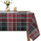 WenYa PVC Tablecloth Wipe Clean Table Cloth Wipeable Plastic Tablecloths, Rectangular Waterproof Table Cover Protector for Picnic Party Outdoor Indoor - Plaid, 85x54in/215x137cm