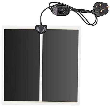 MUALROUS 14w Reptile Vivarium Heat Mats Adjustable Reptile Tank Warmer Mat with Temperature Controller, Fits for Turtle, Snakes, Lizard, Gecko