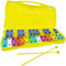 Percussion Instrument, 25 Note Xylophon mit Mällen Chromat Glockenspiel Musical Percussion Instrument Gelb