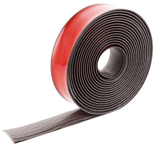 STARVAST Barre de Seuil Autoadhésive, 600 x 5cm Barres de Transition de Seuil, Bande décorative en PVC, pour Couvrir Les Espaces Entre Les Sols en Bois, Les Carreaux (Chêne jaune)