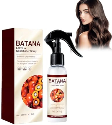Eazerom 15 Batana Öl Leave In Conditioner Sprühkur,Batana Öl Conditioner, | 100ml Natürliche Spülung, Haarpflege-Spray ohne Ausspülen,Anti-Frizz Detangler Haar-Kur,Glatter Haar flauschiges Haar