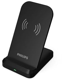 Philips DLP9212 Qi Wireless Charger Stand, 15W Max Wireless Charging, 2-in-1 Phone Stand & Charger, Protezione multipla, Vivavoce Visualizzazione
