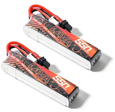 LiHV-Akku mit 75 C Entladerate, 550 mAh, große Kapazität, XT30-Anschluss für FPV-Quadcopter, LiHV-Akku für Quadcopter, 2 Stück