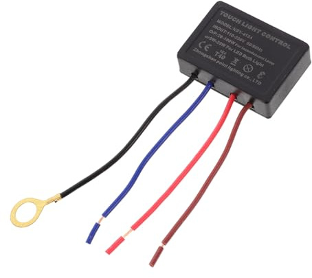 NUOBESTY Touch Sensor Dimmer Switch for Bedside Lamp Replacement Dimming Light Control Module Easy Installation Abs Material Practical Touch Lamp Sensor