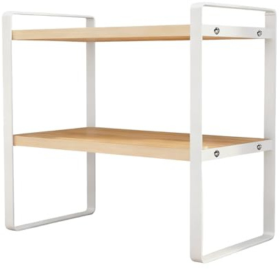 Generisch Schreibtisch Bücher- 2-Etagen Moderner Aufsatz Ablage - 2-Stufiger Schreibtisch-Organizer,Für Home Office Wohnzimmer Küche Badezimmer Deko
