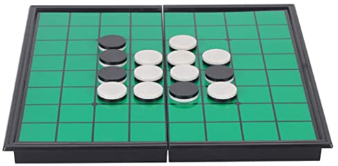 CNAFGBGG Othello Gioco da Tavolo Pieghevole Portatile Othello Reversi Strategy Verde.