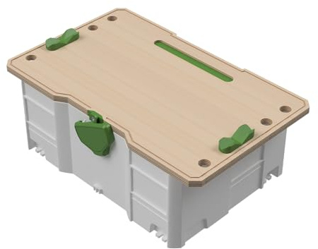 Workbench for Festool Systainer T Loc and SYS 3 M Wooden Table Worktop Plate Includes 2 x Bench Dog Quick Release Support for Guide Rail, Router, Plunge Saw, Cordless Screwdriver