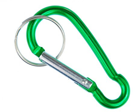 Miniblings Karabiner Schlüsselanhänger Klettern grün - Handmade Modeschmuck I I Anhänger Schlüsselring Schlüsselband Keyring