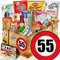 Süßigkeiten Box + DDR Waren Süß + Geburtstag 55 + Geschenk Set Tante