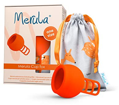 Merula Cup fox (orange) - One size Menstruationstasse aus medizinischem Silikon
