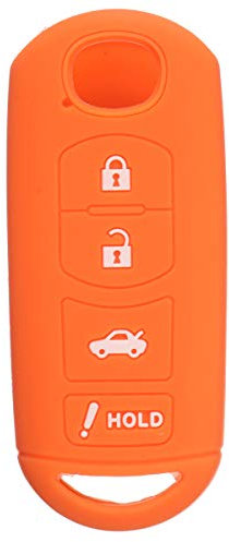 C-FUNN 4 Button Remote Key Cover Case Shell Easy Installation For MAZDA 3 6 MX5 CX-5 CX-7 CX-9 - Orange