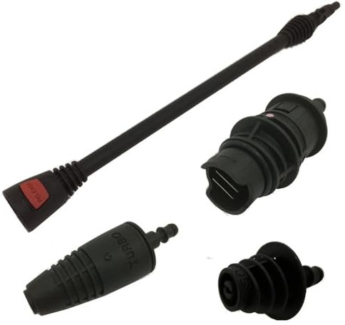 parpyon® Ricambi Accessori per idropulitrice Lavorwash - Fasa Attacco rapido a baionetta per Idropulitrici ad Acqua Fredda (Kit 3 Testine+Lancia)