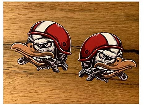 24/7stickers #682 / 2X Adler Aufkleber je 9x7,5cm Racing Biker Motorrad Sticker Tank Oldtimer Oldschool Vintage Custom Bike