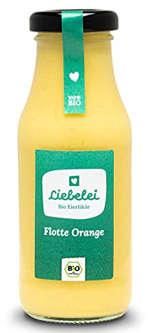 LIEBELEI BIO EIERLIKÖR FLOTTE ORANGE (0,2 l) - BIO-Eierlikör mit einem frischen Hauch Orange